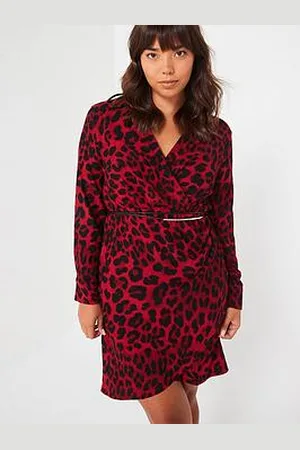 Very Animal Print Wrap Mini Dress