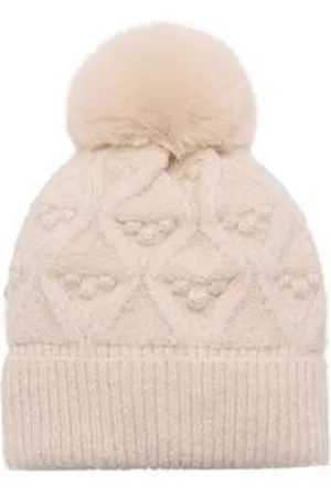 MANGO Girls Knitted Pom Pom Hat