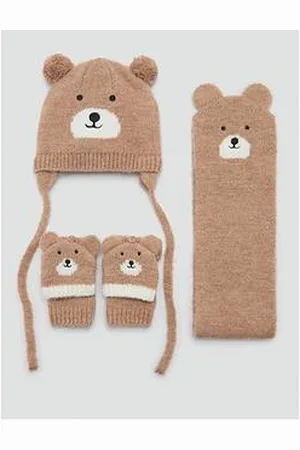 MANGO Younger Boys Bear Hat