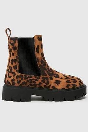 Schuh Clement Youth Leopard Chunky Chelsea Boots