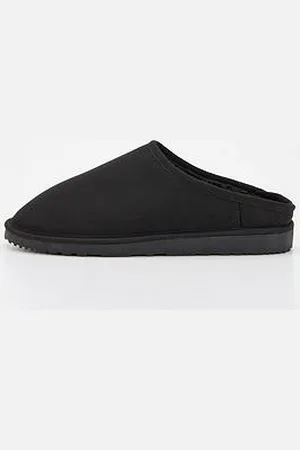 JACK & JONES Faux Fur Lined Mule Slippers