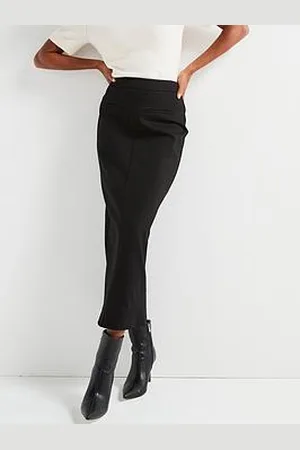 Very Seamed Ponte Midi Skirt