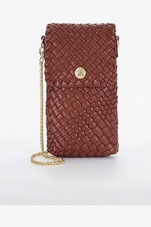 Dune Saff Woven Phone Lanyard Purse