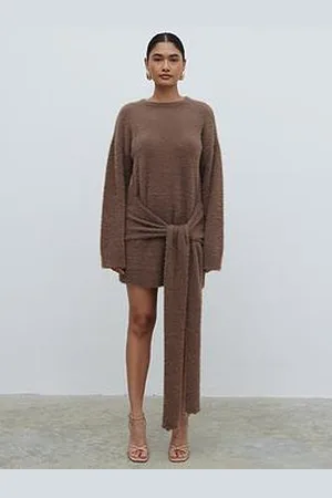 Pretty Lavish Darcey Sash Mini Knit Dress
