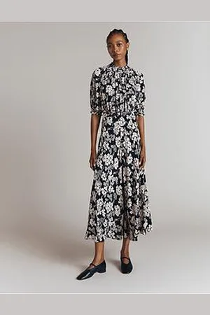 Ghost Dolly Dress - Mono Floral