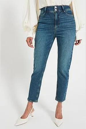 Very Sculpt Slim Mom Tint Wash Jeans