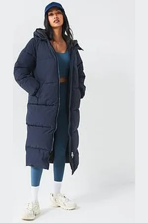 Very Water Resistant Padded Longline Hooded Coat