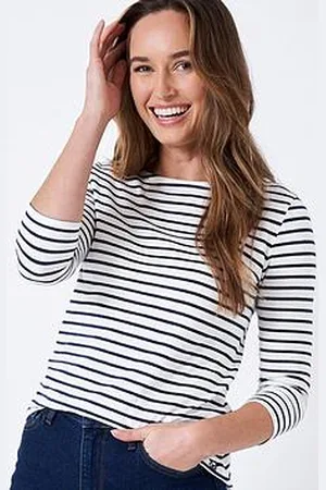 J.Crew Essential Stripe Jersey Breton Top