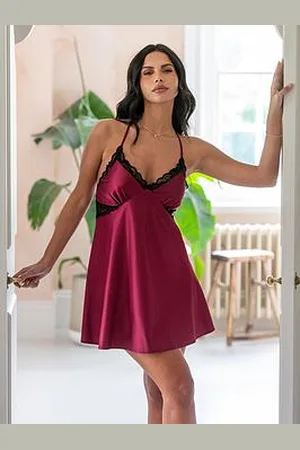 Pour Moi Dusk Satin Lace Chemise