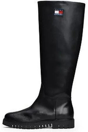 Tommy Hilfiger Leather Cleat Knee-High Boots