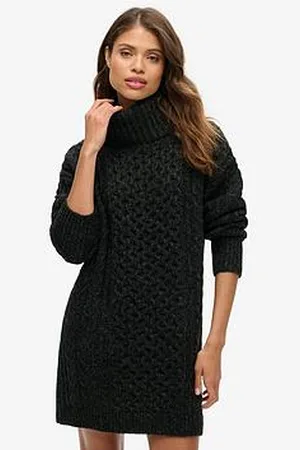 Superdry Rollneck Cable Jumper Dress