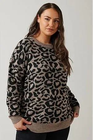 Evans Animal Jaquard Jumper