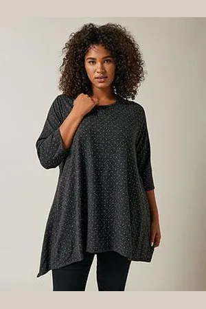 Evans Stud Detail Hanky Hem Jumper