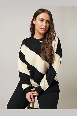 Evans Diagonal Stripe Jumper