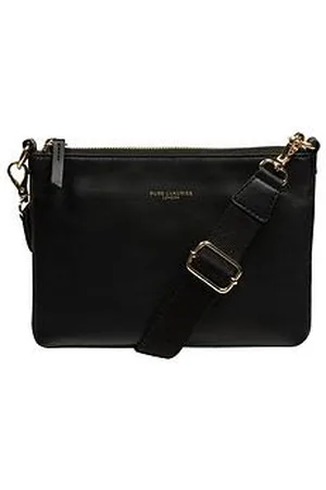 PURE LUXURIES LONDON Maria Nappa Leather Cross Body & Clutch Bag