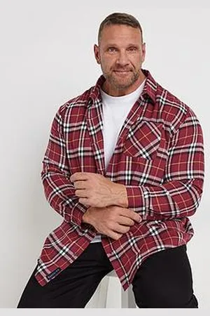 BAD RHINO Long Sleeve Checked Shirt