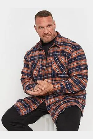 BAD RHINO Brushed Checked Long Sleeve Shirt