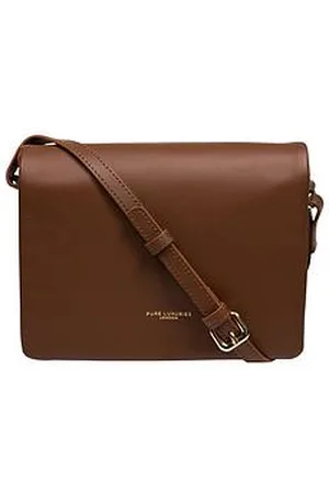 PURE LUXURIES LONDON Tammy Nappa Leather Cross Body Bag