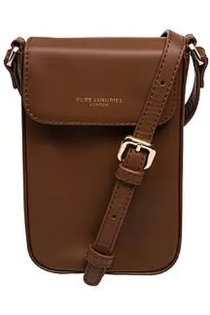 PURE LUXURIES LONDON Alexis Nappa Leather Cross Body Phone Bag