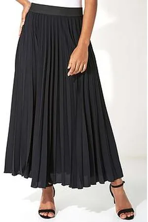 Roman Pleated Maxi Skirt