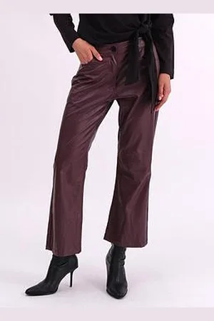 Religion Matte Faux Leather Bootcut Trouser
