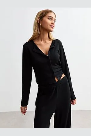 New Look Waffle Rib Pyjama Cardigan