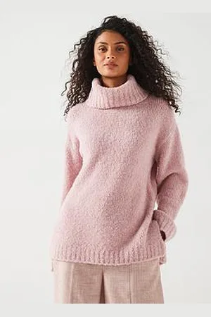 Very Roll Neck Boucle Jumper With Wool
