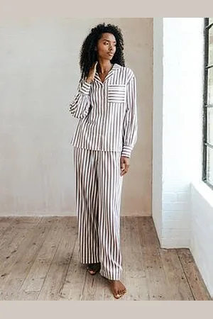 Chelsea Peers Long Button Up - Woven Cotton