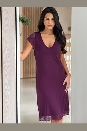 Pour Moi Bamboo Jersey Lace Secret Support Midi Chemise