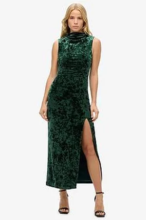 Superdry Velvet Bodycon Midi Dress