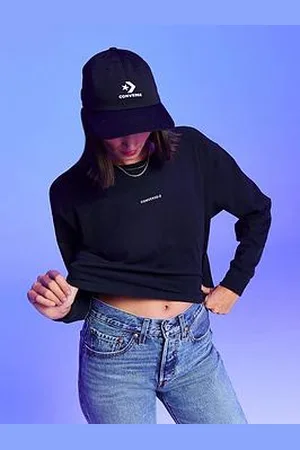 Converse Womens Wordmark Long Sleeve Top