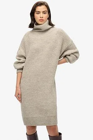 Superdry Chunky Rib Knit Jumper Dress