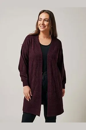 Evans Pointelle Longline Cardigan