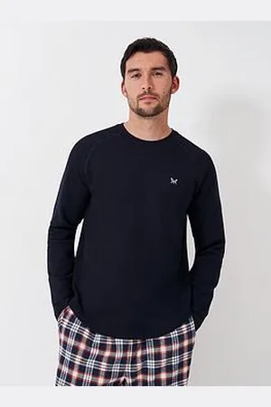 J.Crew Long Sleeve Cotton Blend Waffle Lounge T-Shirt