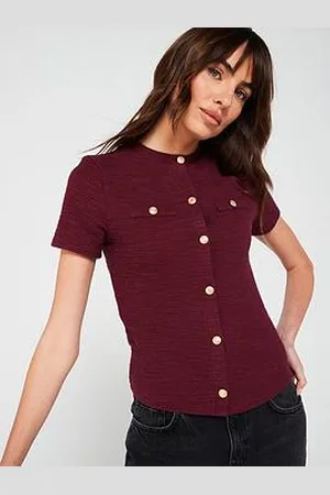 Very Boucle Short Sleeve Cardigan Top