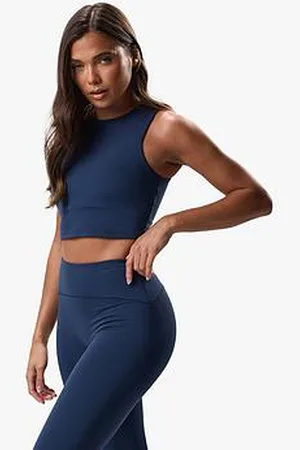 Gym King Womens Peach Luxe High Neck Tank - Rich