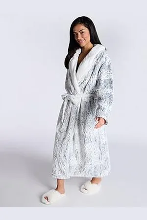 Boux Avenue Animal Plush Long Robe - Mix