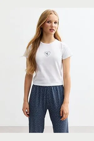 New Look Girls Nyc Heart Long Pyjama Set