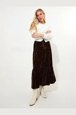 Joe Browns Remarkable Velour Tiered Skirt