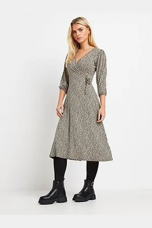 M&Co Petite 3/4 Sleeve Dress