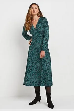 Long Tall Sally Animal Wrap Dress