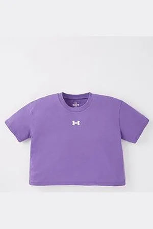 Under Armour Girls Training Crop Sportstyle Logo T-Shirt