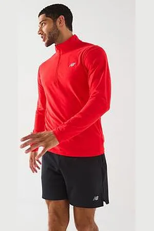New Balance Mens Running Space Dye 1/4 Zip