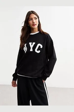 New Look Nyc Print Jersey Sweatshirt