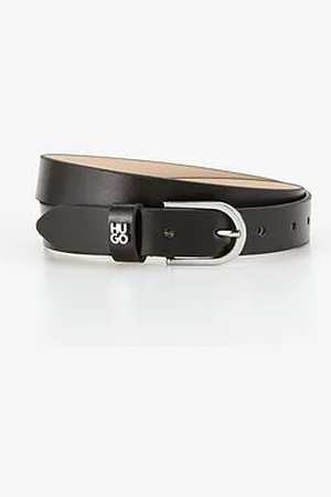 HUGO BOSS Zoey Stacked Logo Leather Belt