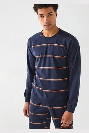 Paul Smith Yarn Dye Stripe Long Sleeve Loungewear Top