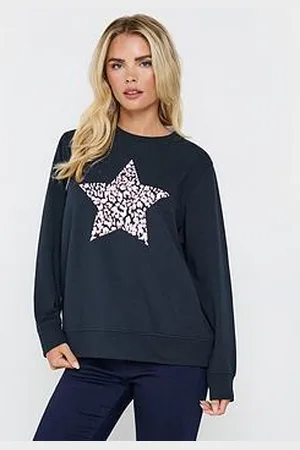 M&Co Petite Animal Print Star Jumper