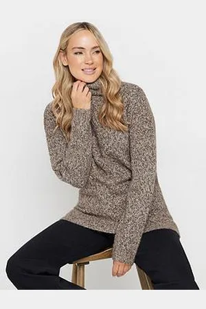 Long Tall Sally Twist Roll Neck Jumper