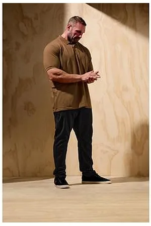 BAD RHINO Big & Tall Plain Polo Shirt