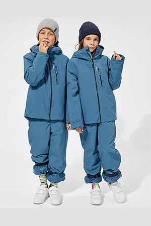 DECATHLON Unisex Kids P 550 Ski Jacket - Denim